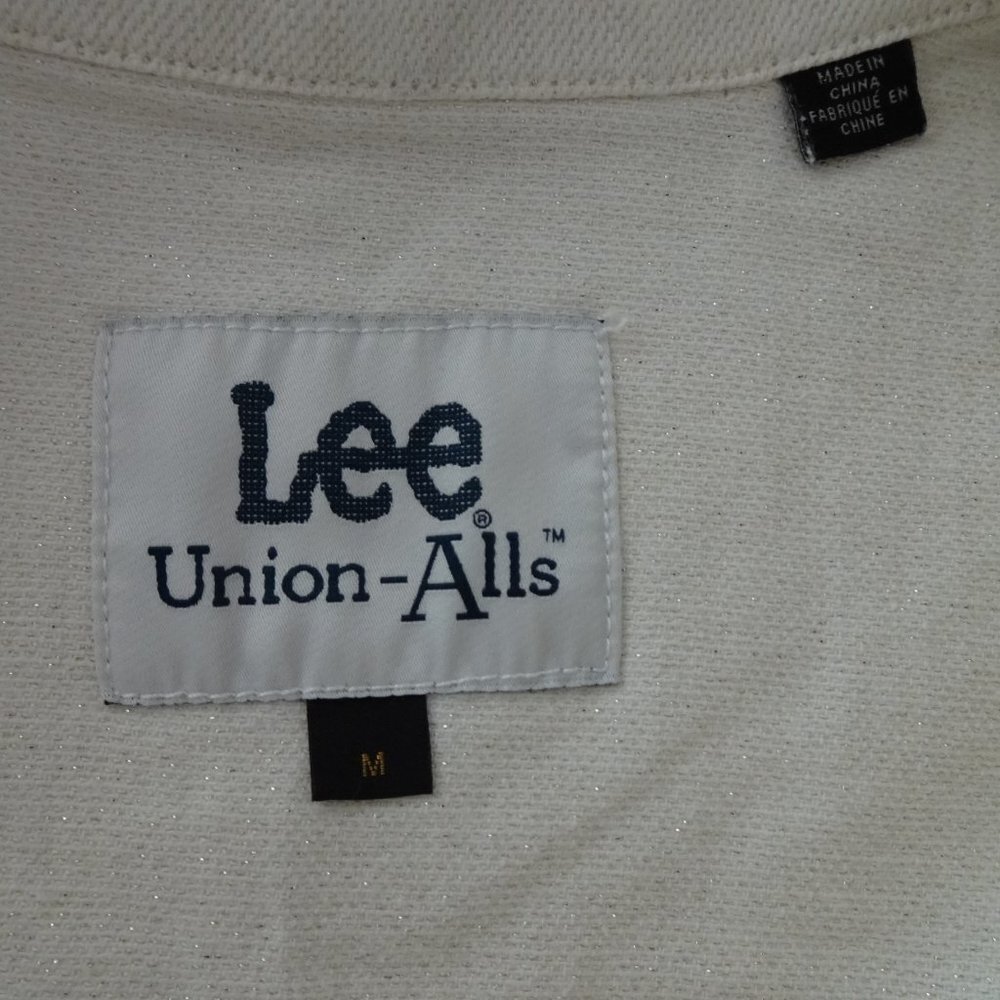 Free People Lee Union Coverall Jumpsuit Women's Size M Ivory Utility Zip Up - Picture 9 of 13